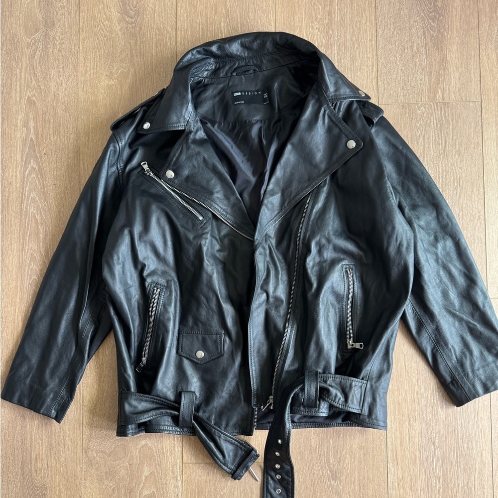 ASOS never worn Faux Leather Biker Jacket